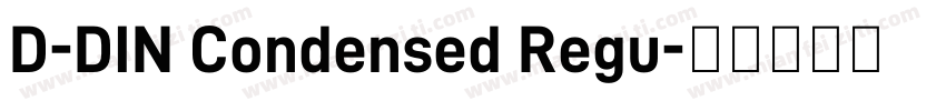 D-DIN Condensed Regu字体转换